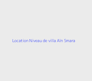 Location Niveau de villa F3 Constantine
